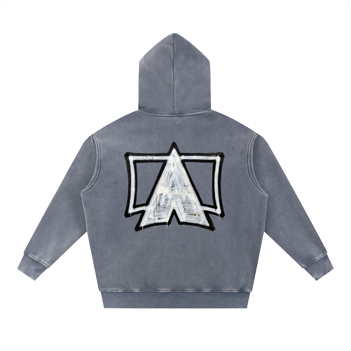 Snow Wash Fleece Oversize Hoodie